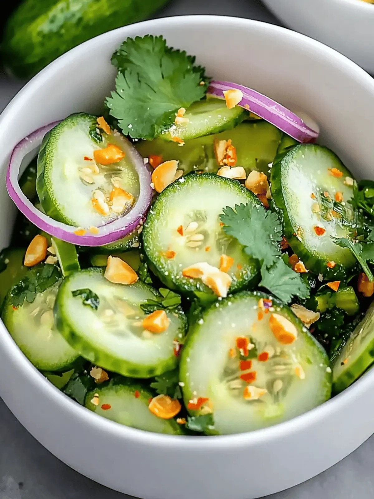 Juicy Thai Cucumber Salad