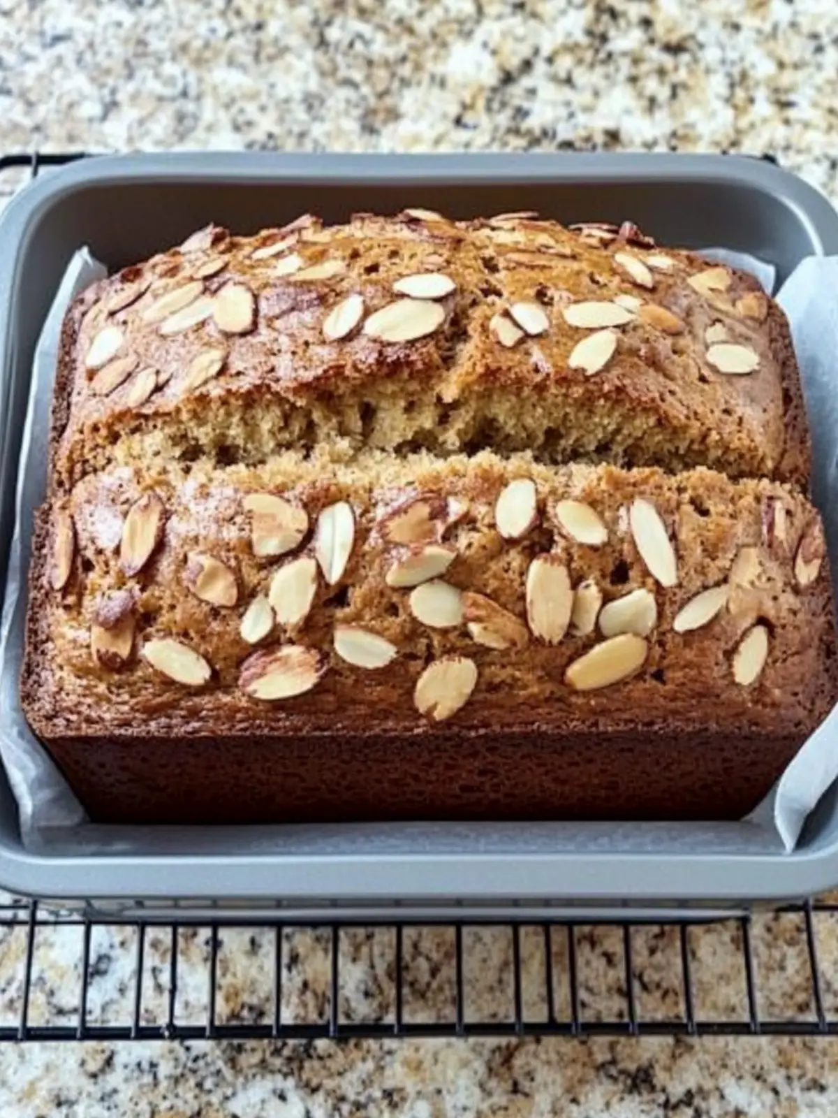Irresistibly Moist & Crunchy Almond Banana Nut Bread Recipe 2 Almond Banana Nut Bread Moist & Crunchy!