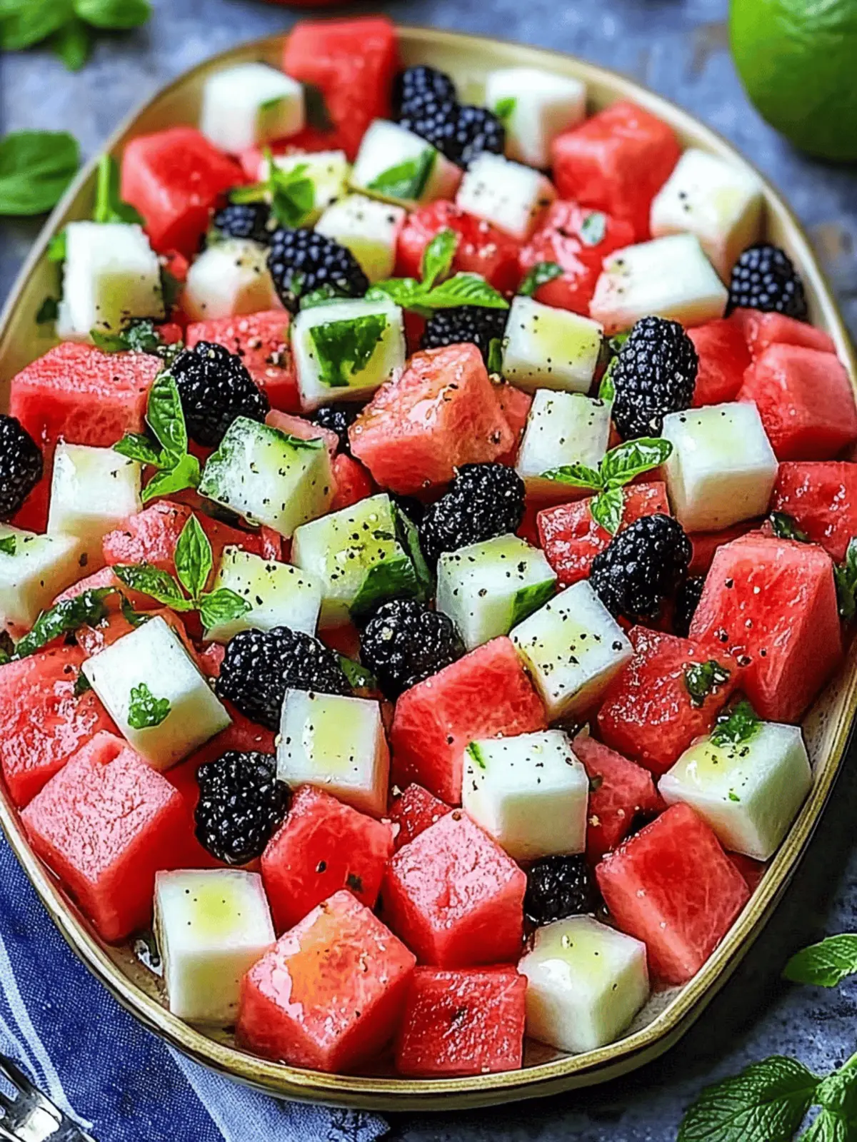 Refreshing Watermelon Salad Recipe for Summer Bliss Delight 4 Refreshing Watermelon Salad Recipe for Summer Bliss