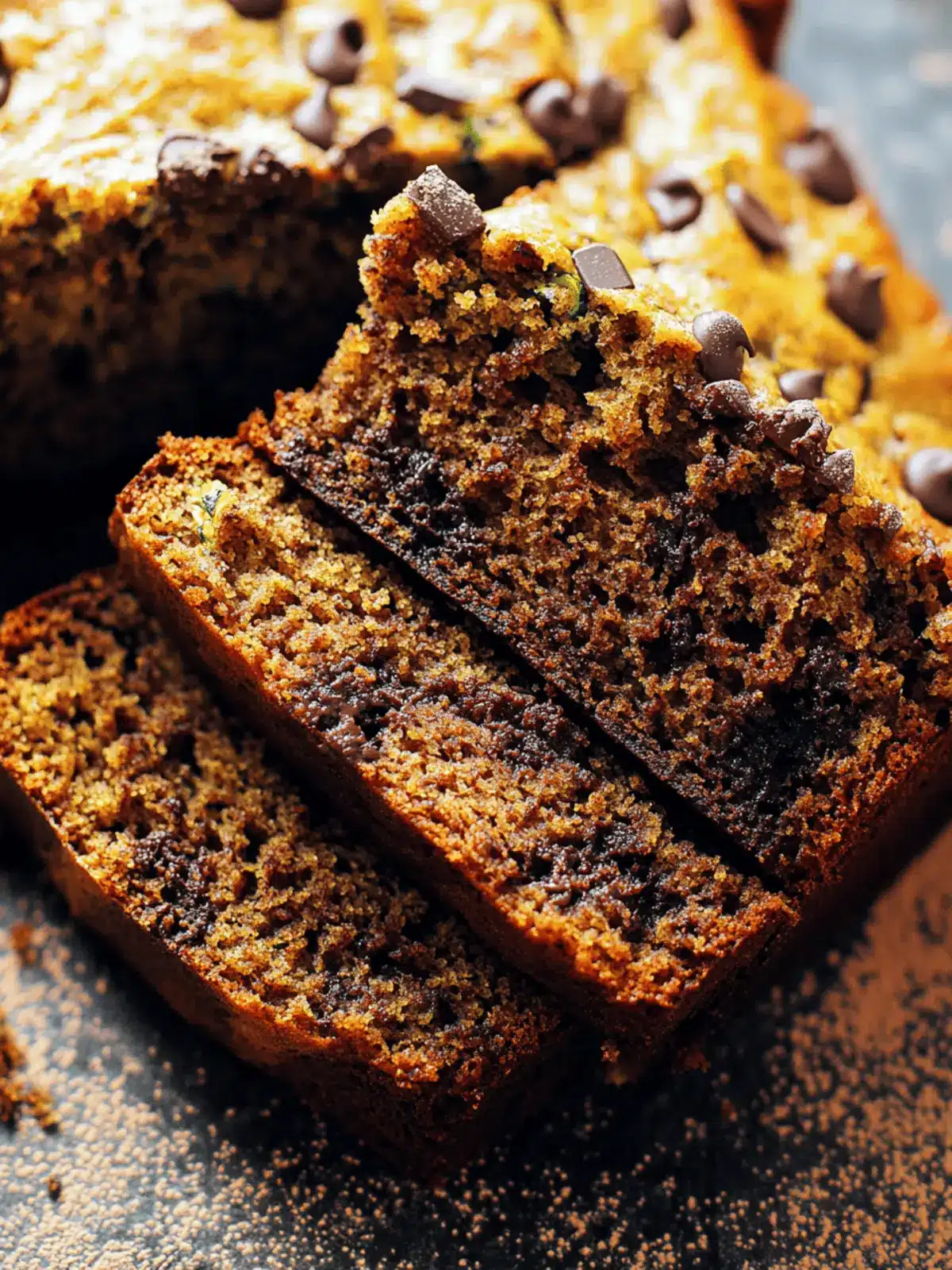 Zucchini Bread with a Chocolate Twist: Moist & Delectable Delight 2 Zucchini Bread with a Chocolate Twist