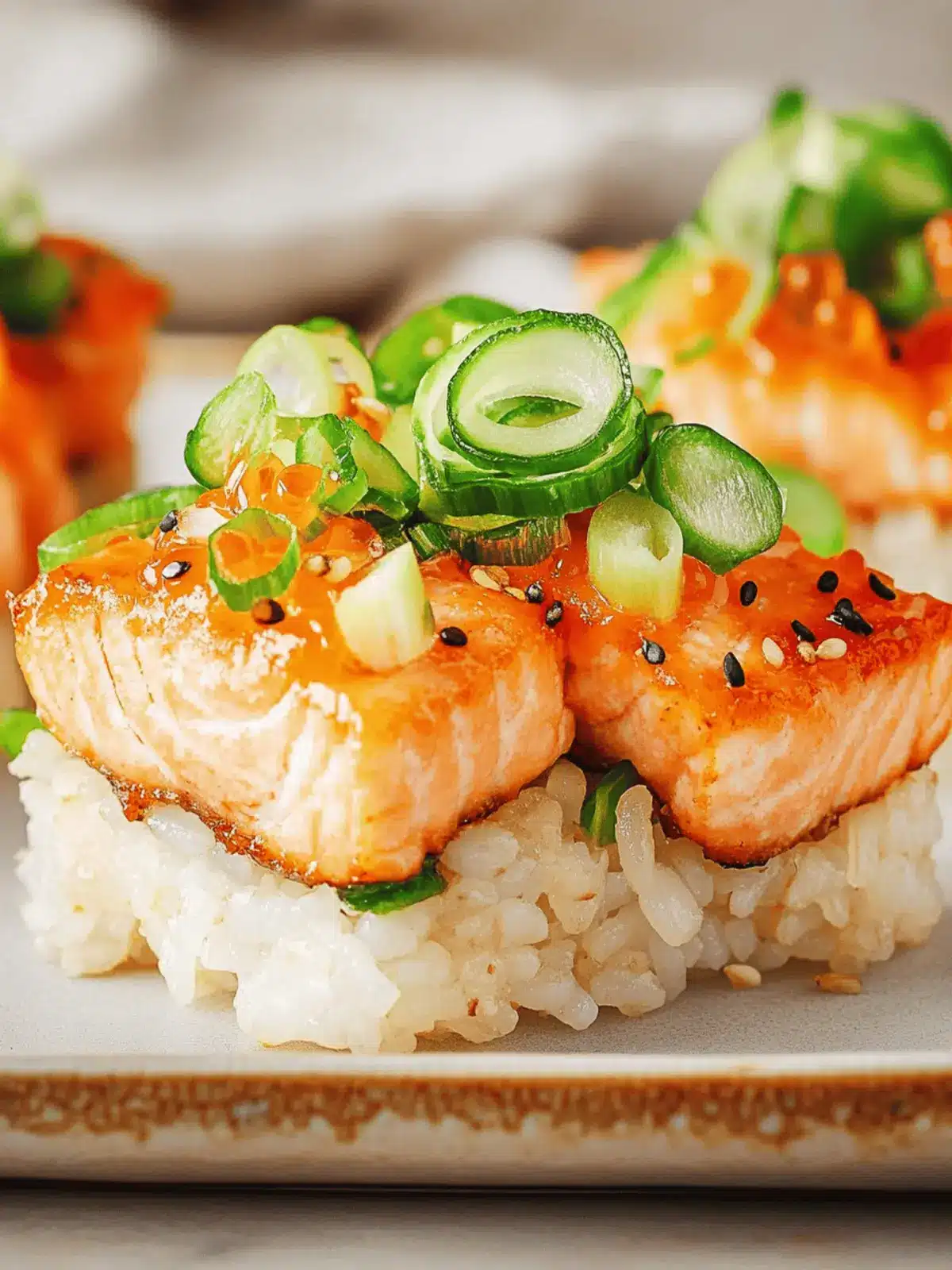 Crispy Rice Salmon Bites with Yuzu: A Gourmet Snack Delight 3 Crispy Rice Salmon