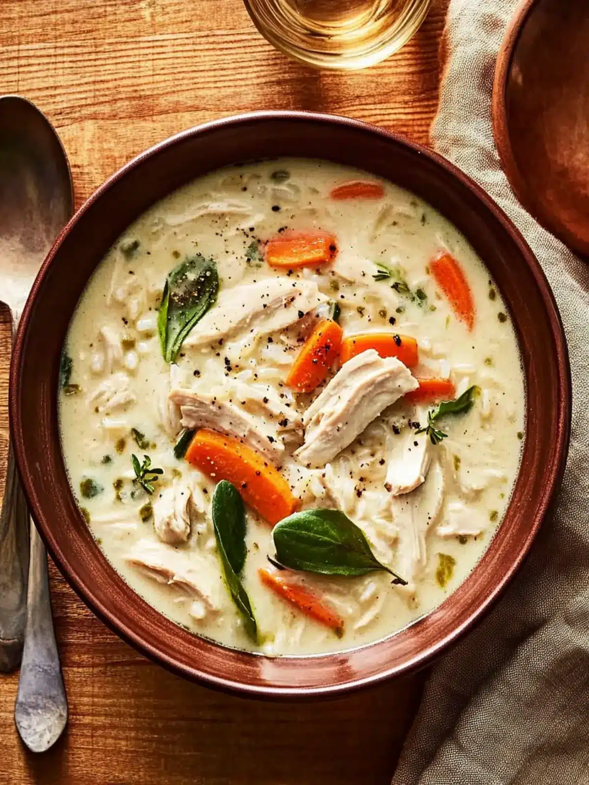 Creamy Chicken-And-Rice Soup