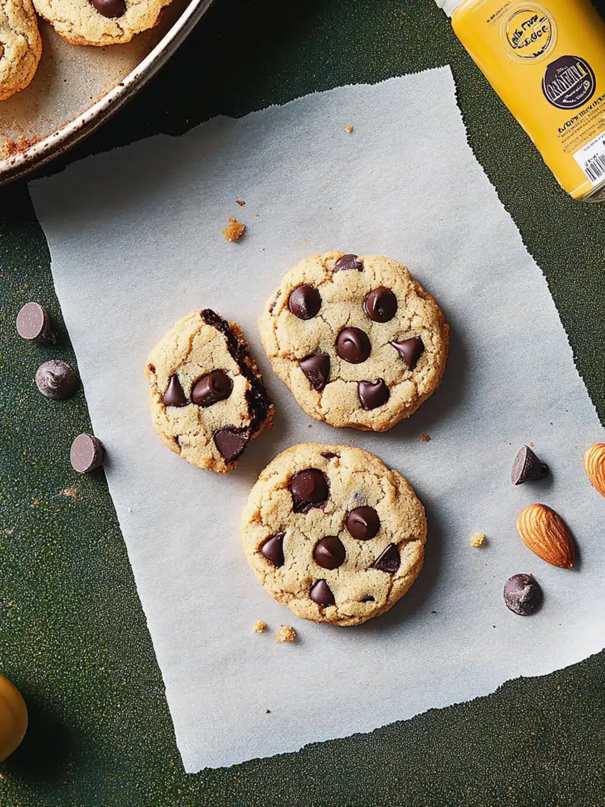 Gluten-Free Almond Flour Chocolate Chip Cookies