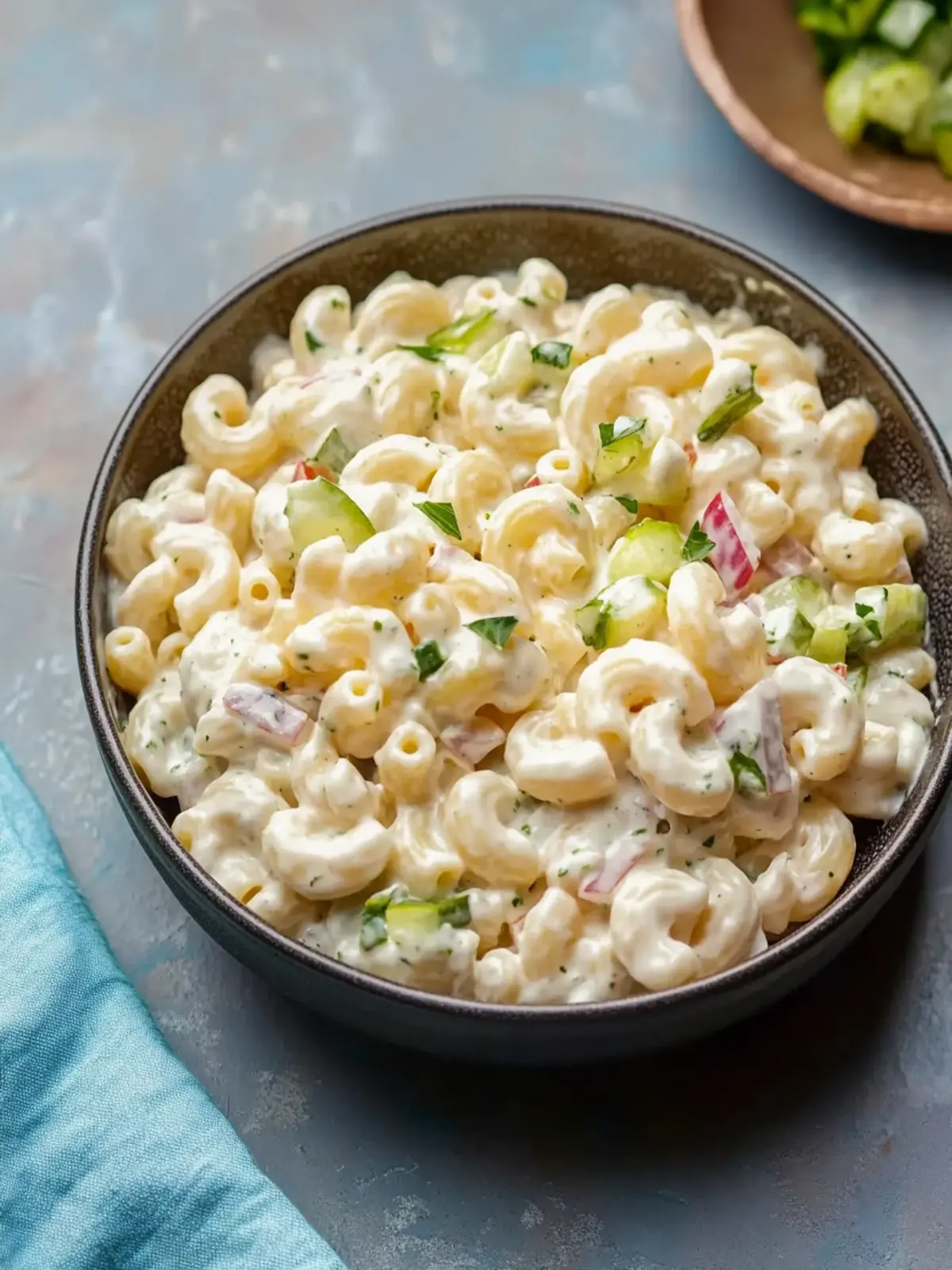 Tangy and Creamy Macaroni Salad