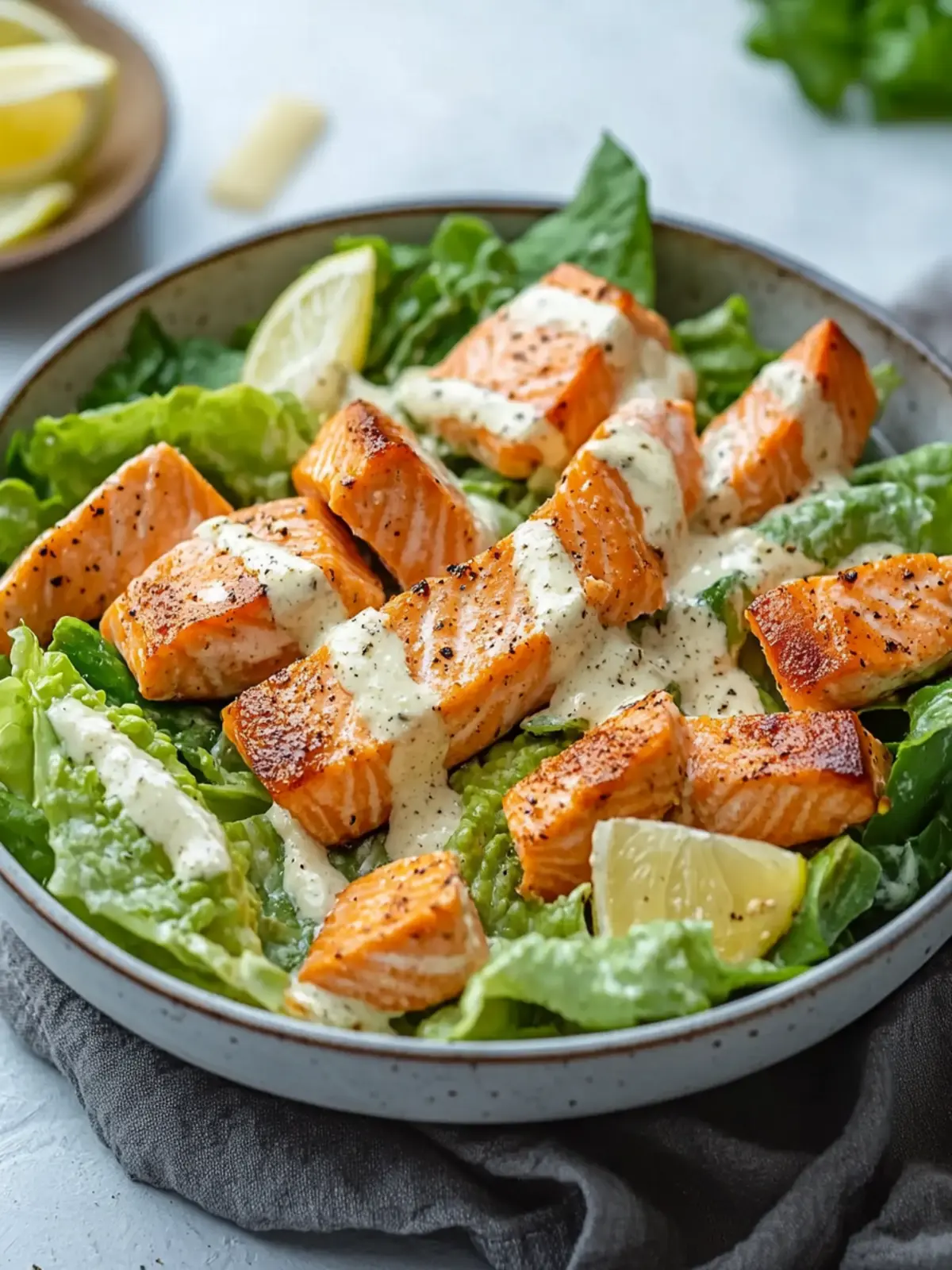 Salmon Caesar Salad