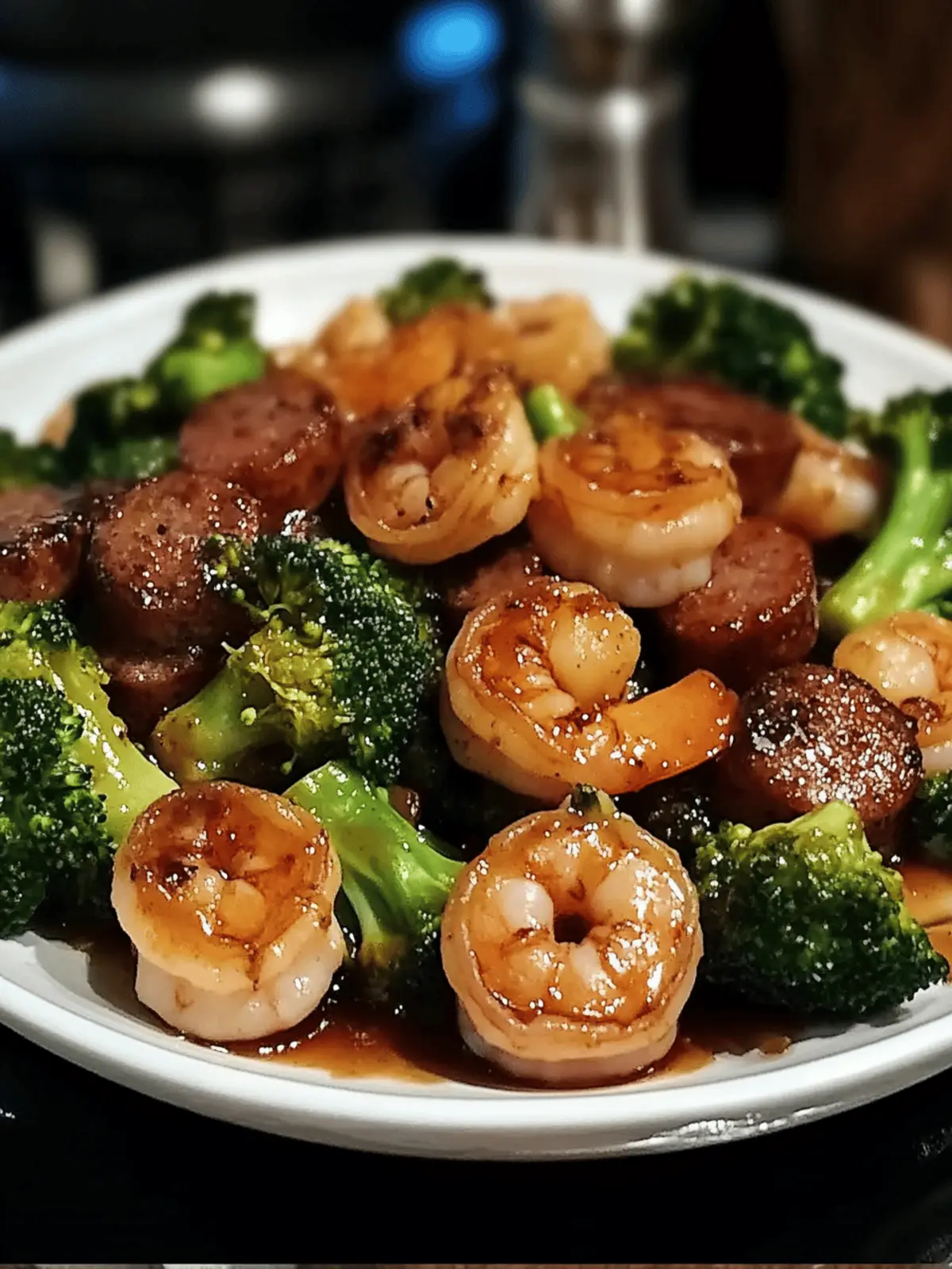 Honey Garlic Shrimp, Sausage & Broccoli: Quick Weeknight Delight 3 Honey Garlic Shrimp, Sausage & Broccoli