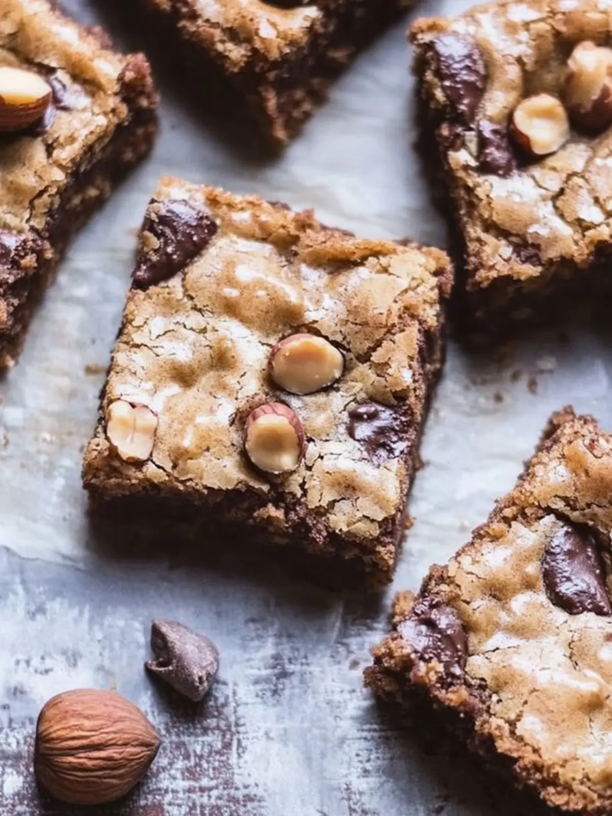 Outrageous Chocolate Hazelnut Blondies That Will Wow You 2 Outrageous Chocolate Hazelnut Blondies