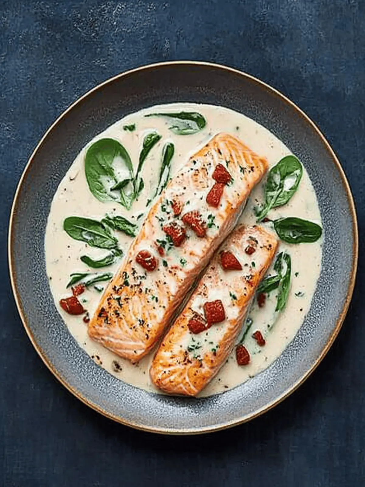 Norwegian Salmon with Creamy Tuscan Sauce for Easy Dinners 3 Norwegian salmon with creamy tuscan sauce