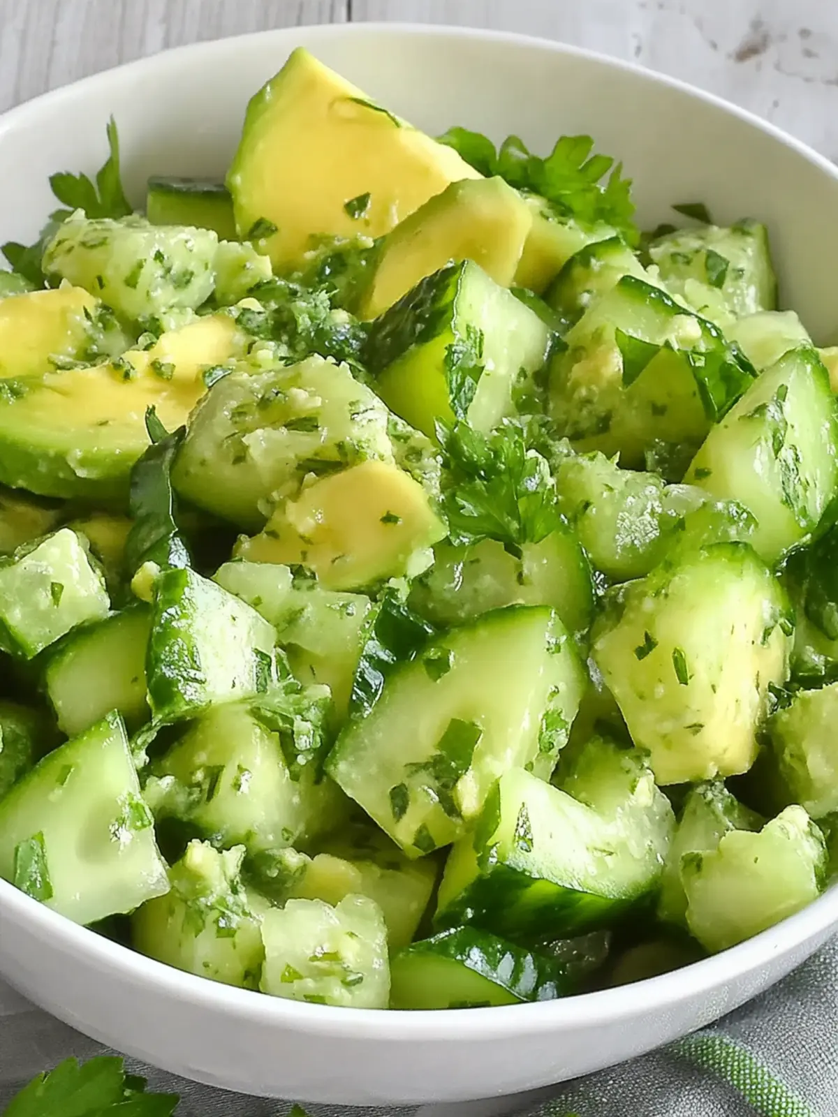 Cucumber and Avocado Salad