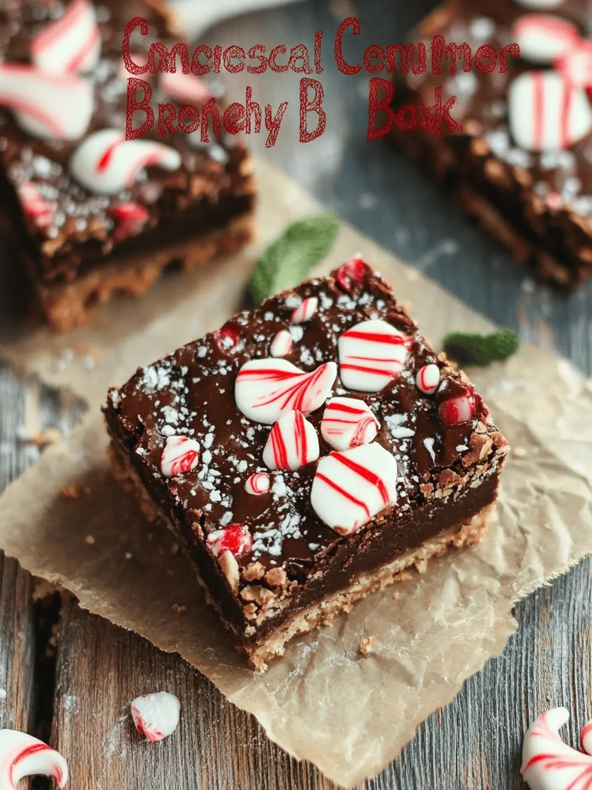 Chocolate Covered Peppermint Blondies