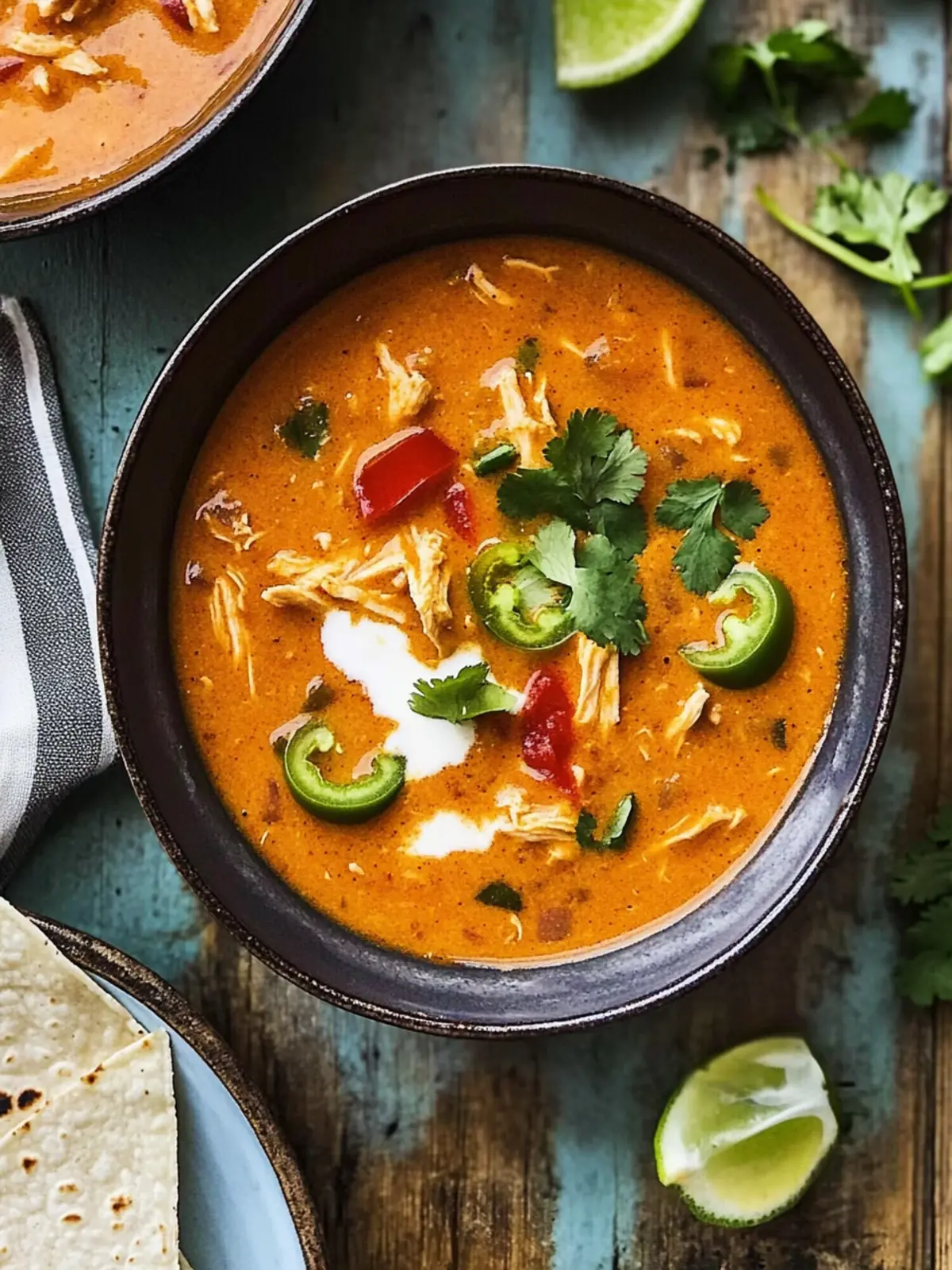 Creamy Chicken Enchilada Soup