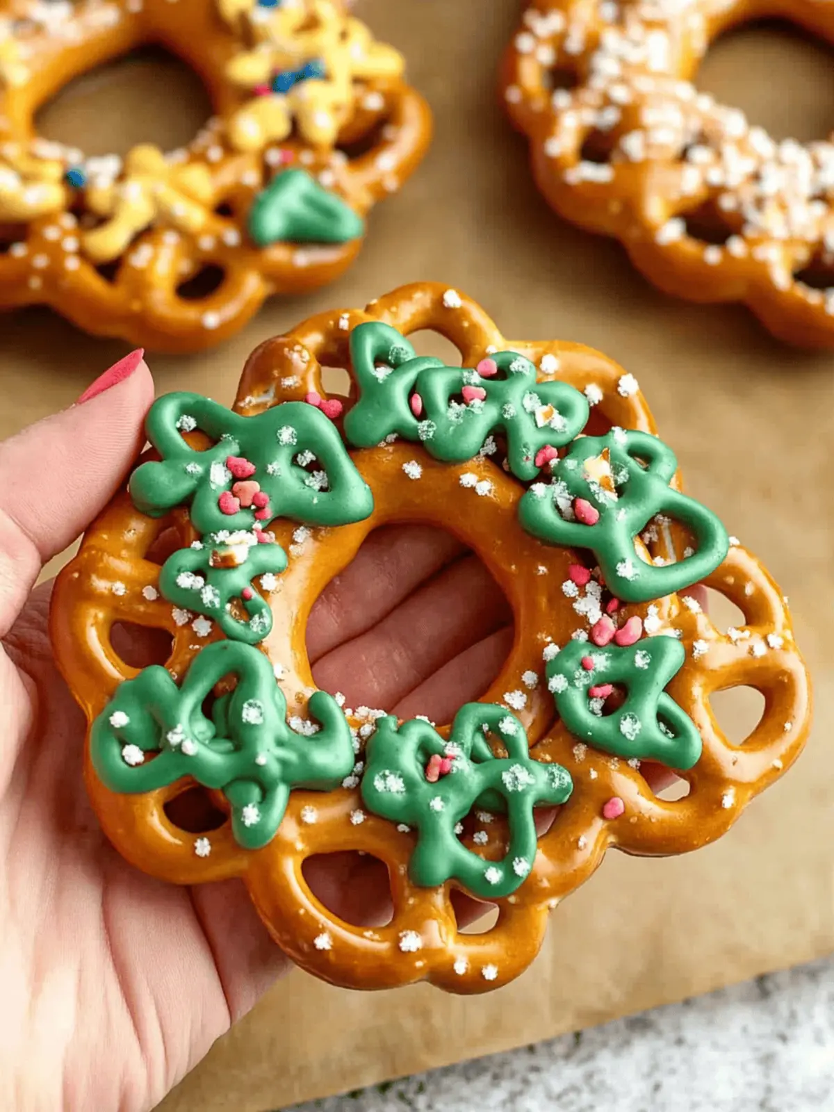 Festive Pretzel Wreaths That Kids Will Love to Make Together 3 Pretzel Wreaths
