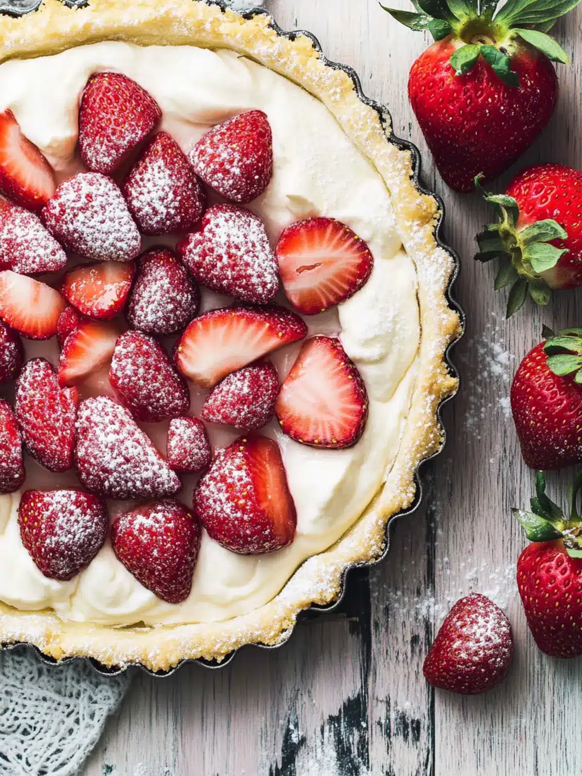 Strawberries and Cream Tart