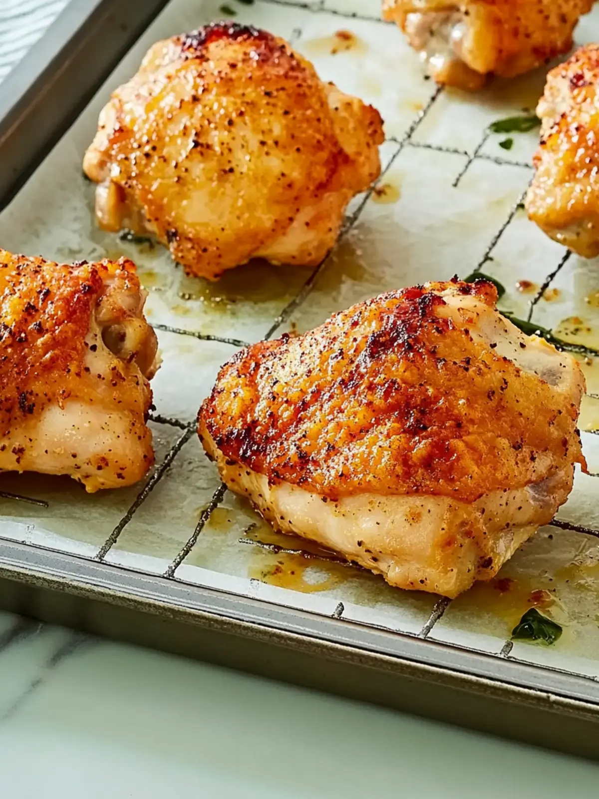 Crispy Baked Chicken Thighs