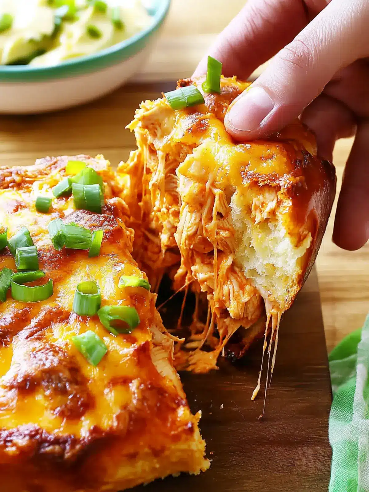 Buffalo Chicken Pull-Apart Bread
