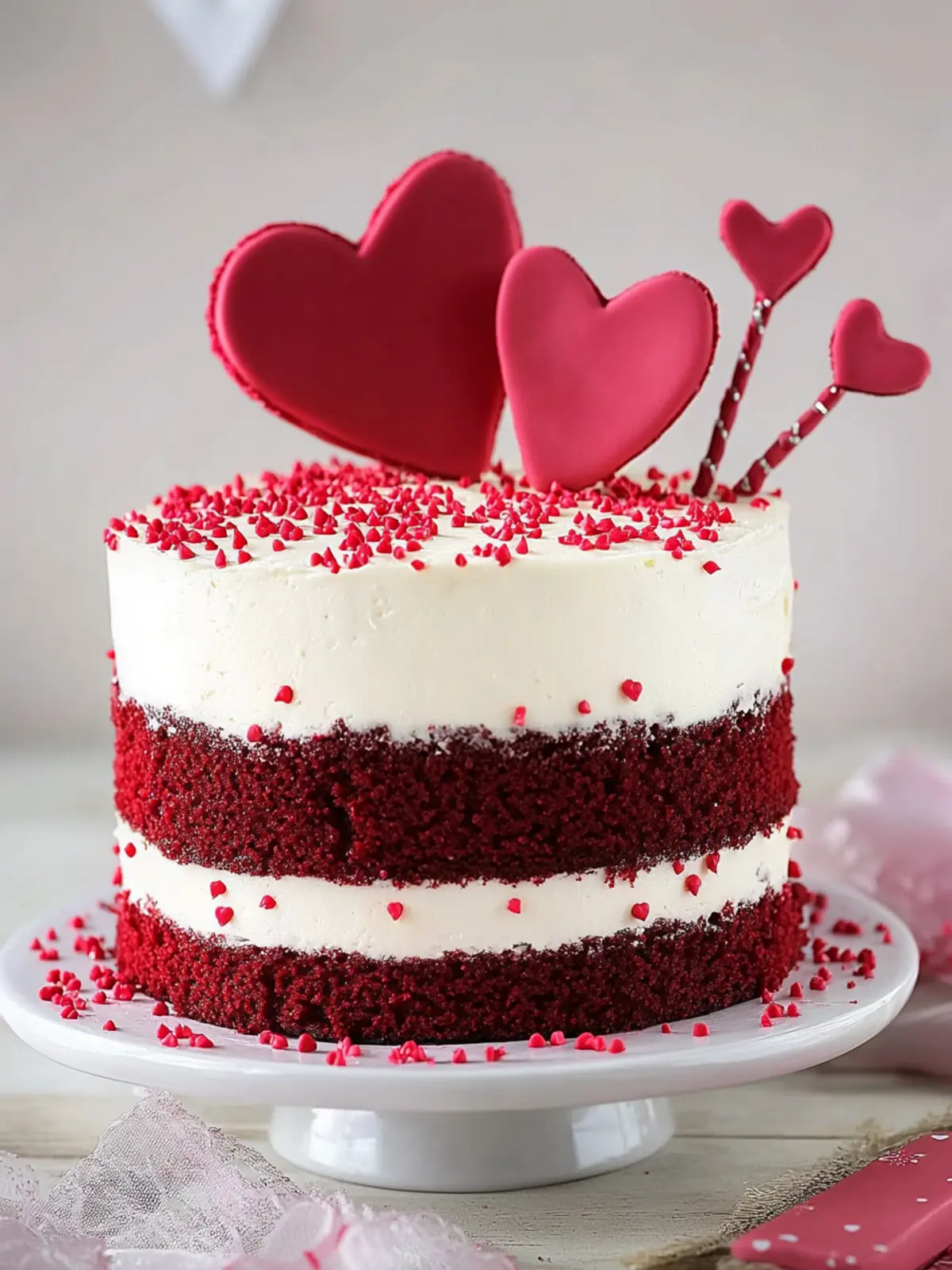 Red Velvet Valentine s Day Cake