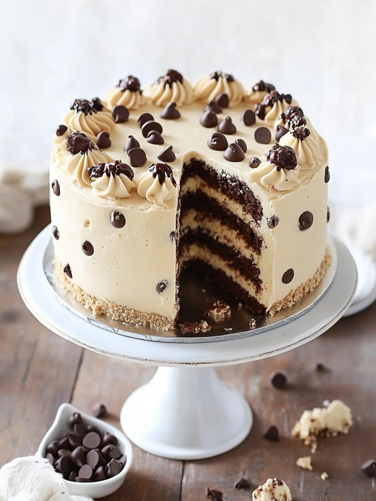 Chocolate Chip Cookie Dough Cake