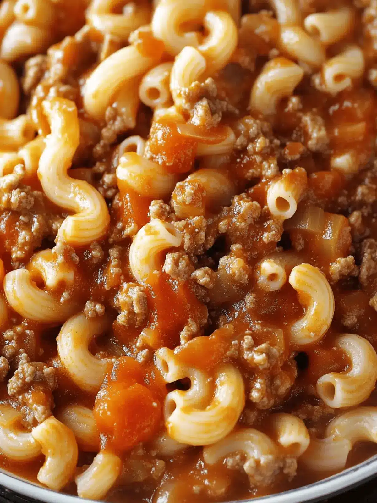 Hearty Homestyle American Chop Suey with Tomato Sauce Magic 4 Hearty Homestyle American Chop Suey with Tomato Sauce and Elbow Macaroni