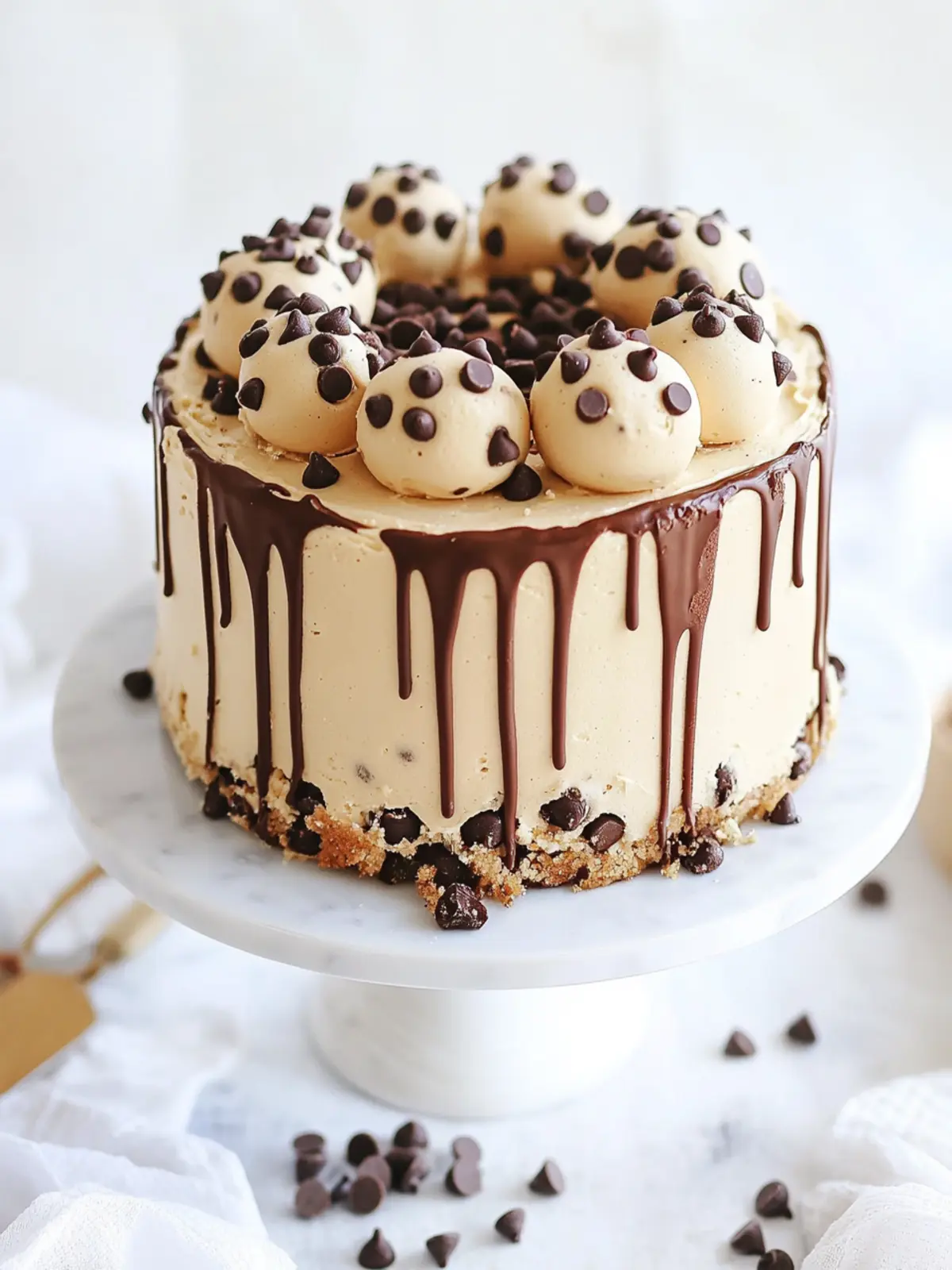 Chocolate Chip Cookie Dough Cake