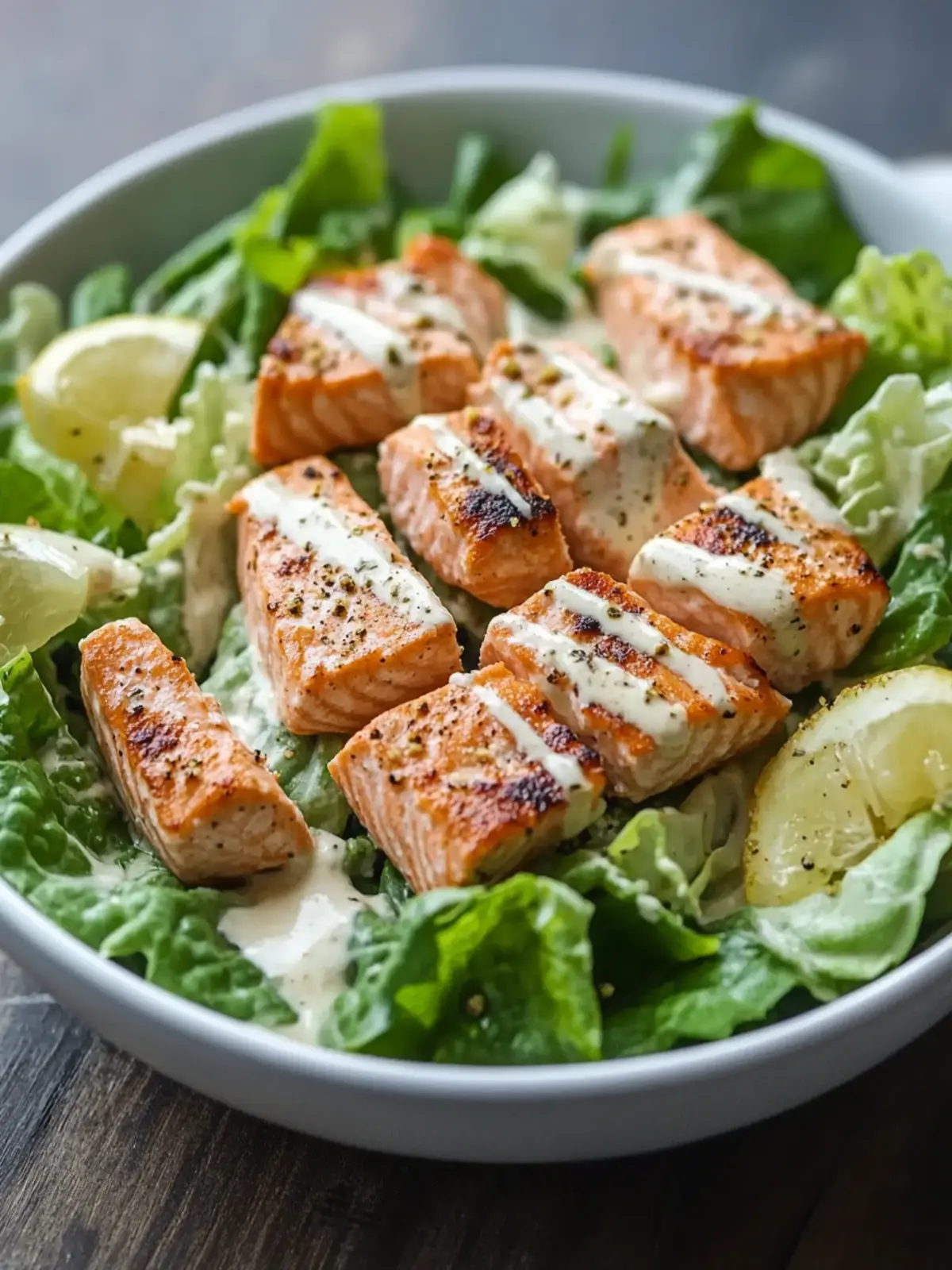 Salmon Caesar Salad