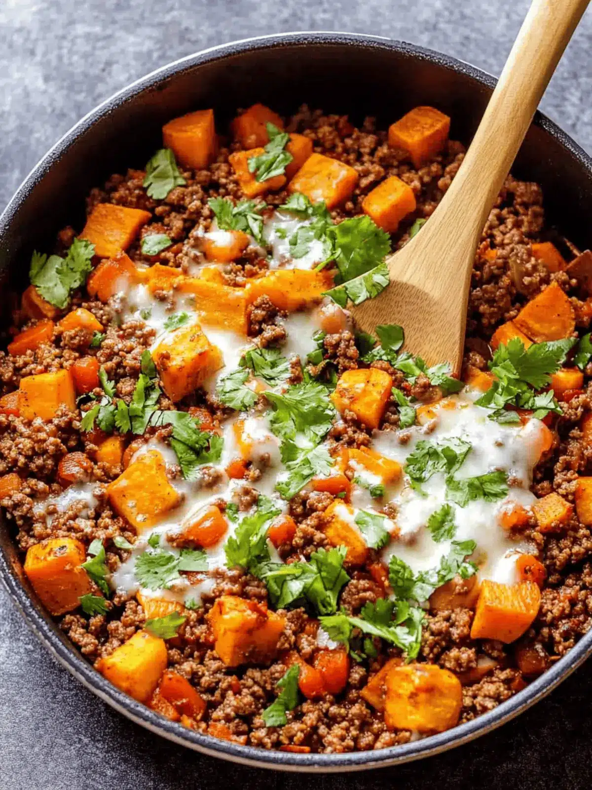 Southwest Ground Beef and Sweet Potato Skillet Done in 30 Minutes 4 Southwest Ground Beef and Sweet Potato Skillet