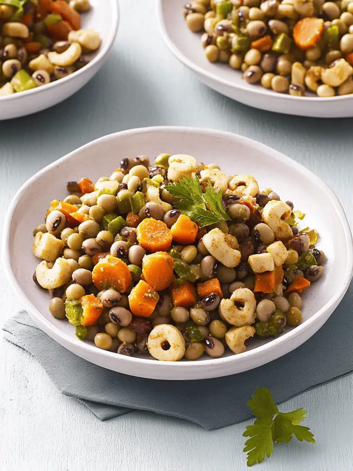 Hoppin' John Style Black-Eyed Pea Salad