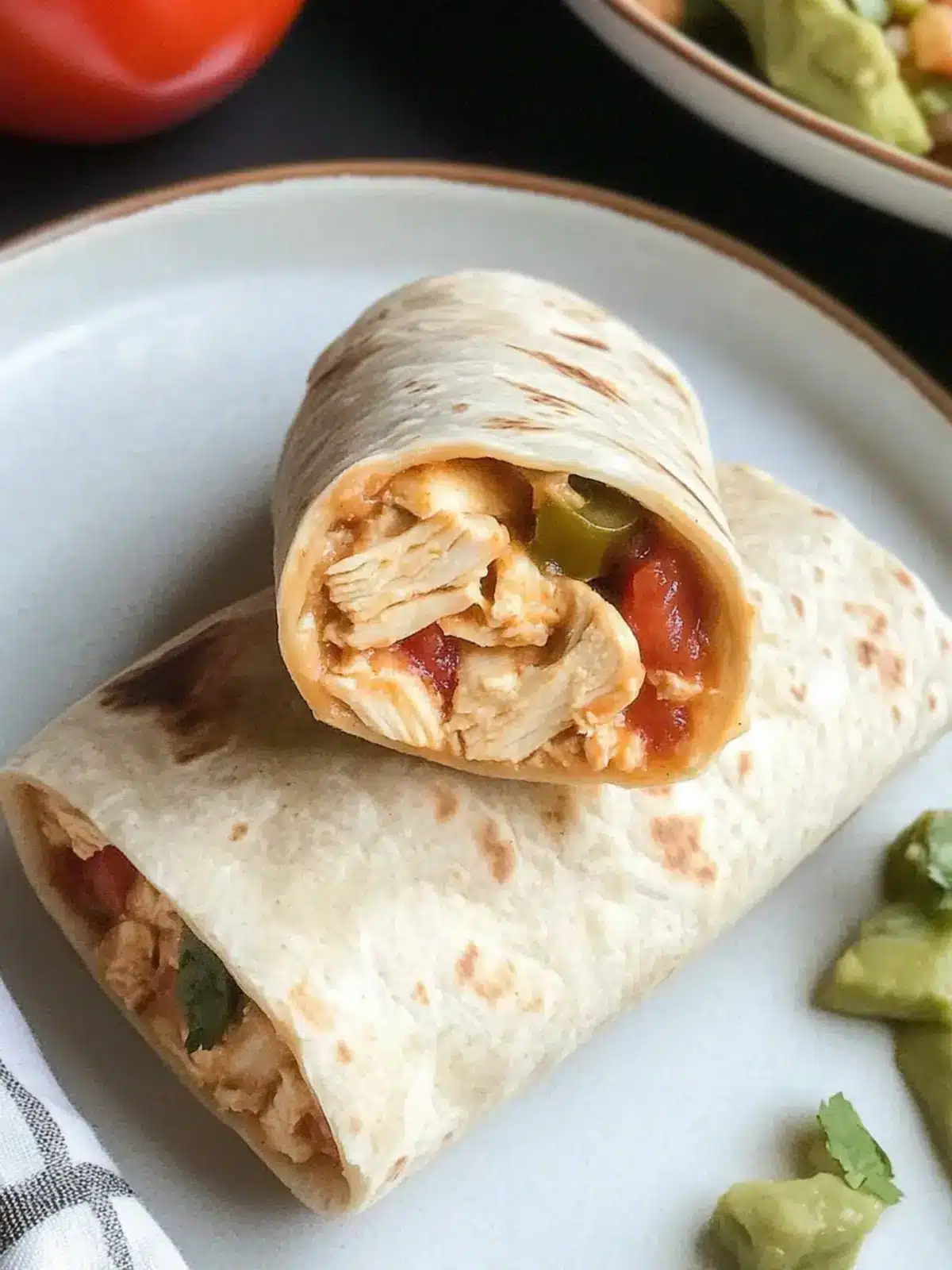 Baked Chicken Burritos