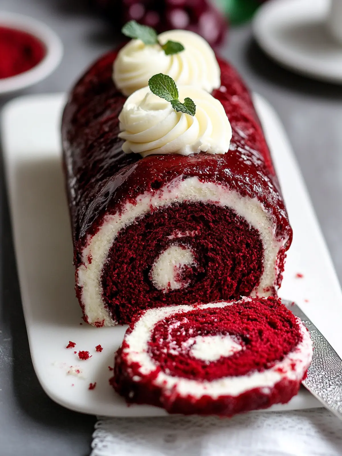 Delicious Red Velvet Cake Roll A Stunning Dessert Surprise 3 Red Velvet Cake Roll