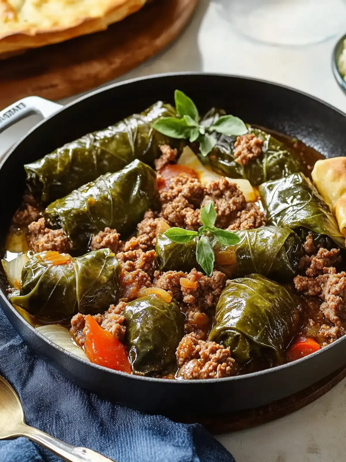 Dolma and Ground Beef Skillet