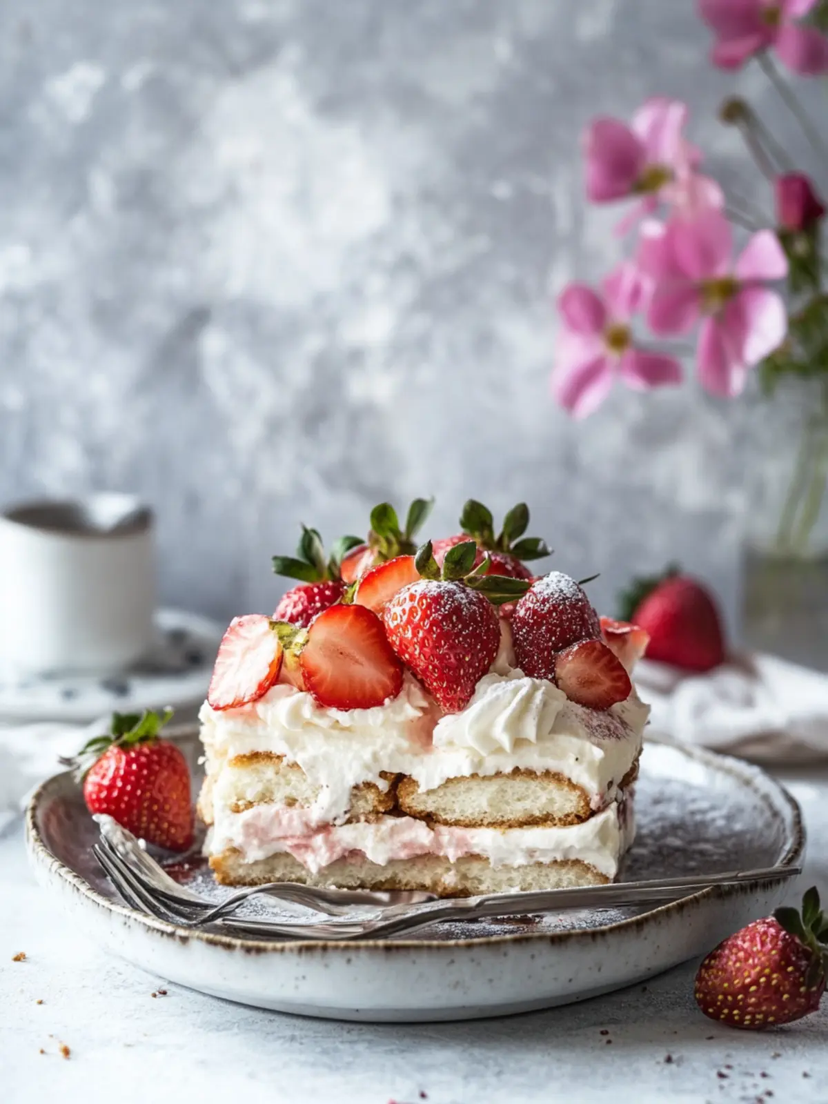 Delicious Strawberry Tiramisu That s a No-Bake Showstopper 4 Strawberry Tiramisu
