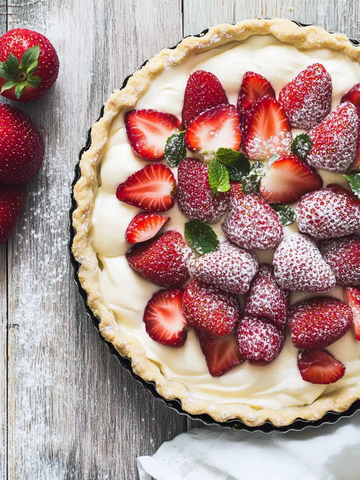 Strawberries and Cream Tart