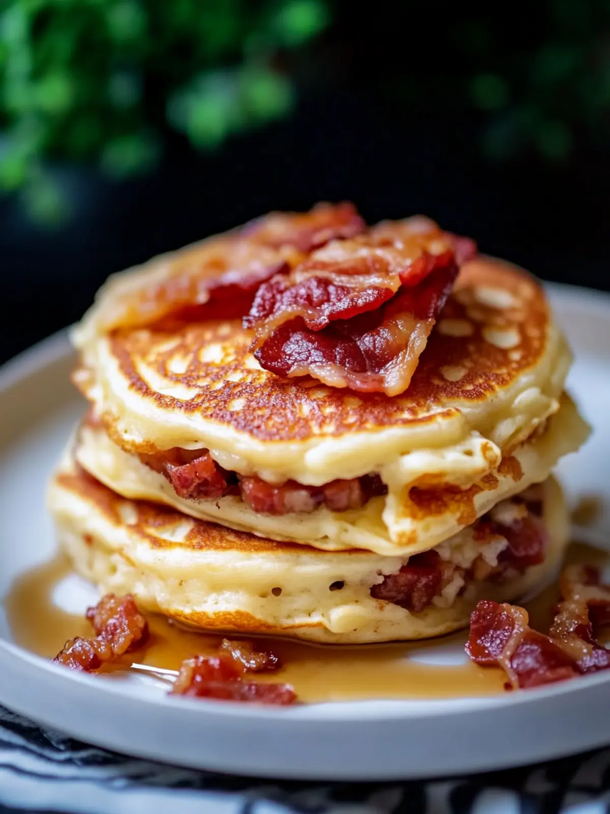 Bacon Stuffed Pancake