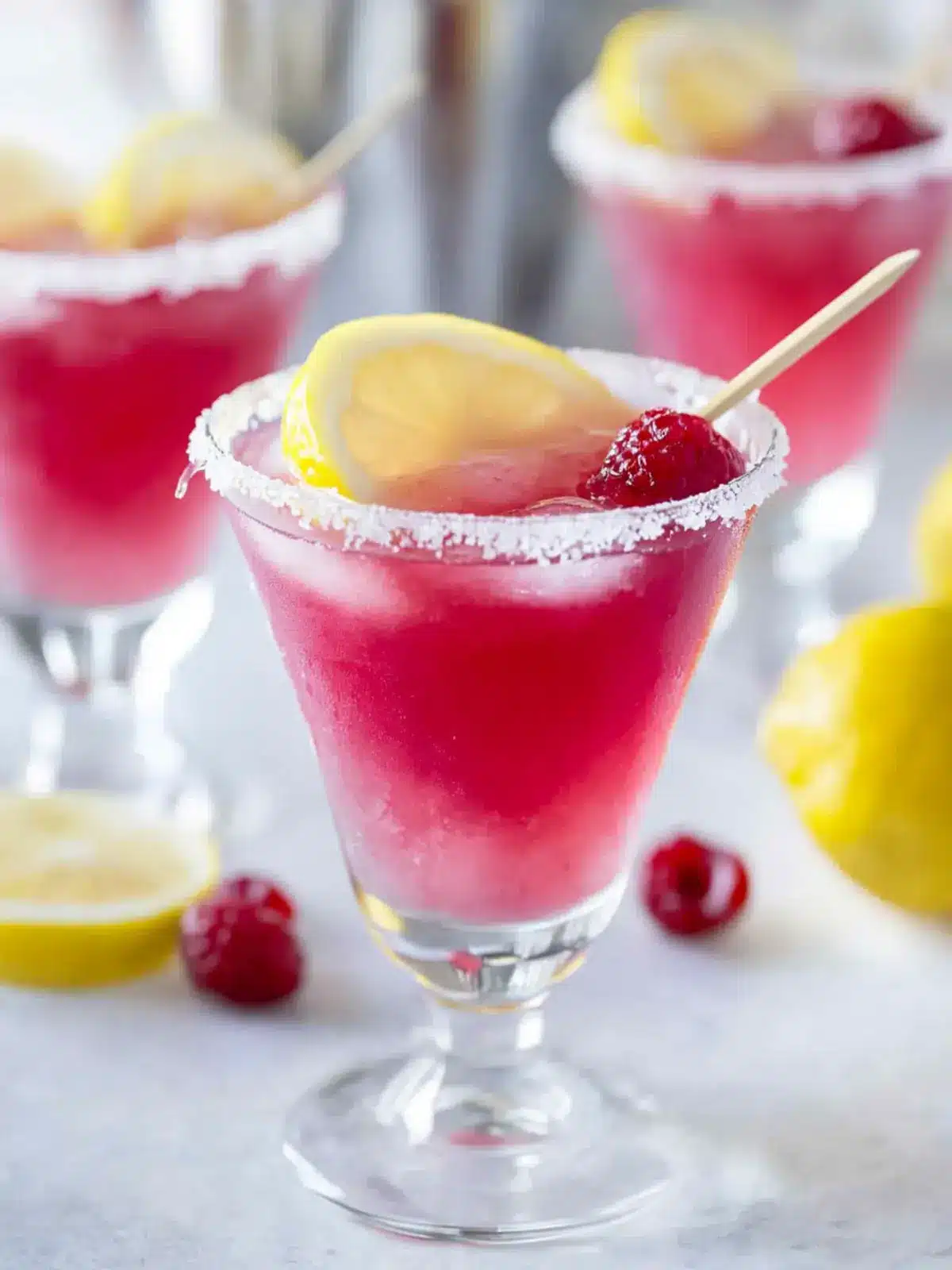 Lemon Drop Jolly Pops (Cranberry-Raspberry Vodka Cocktail)