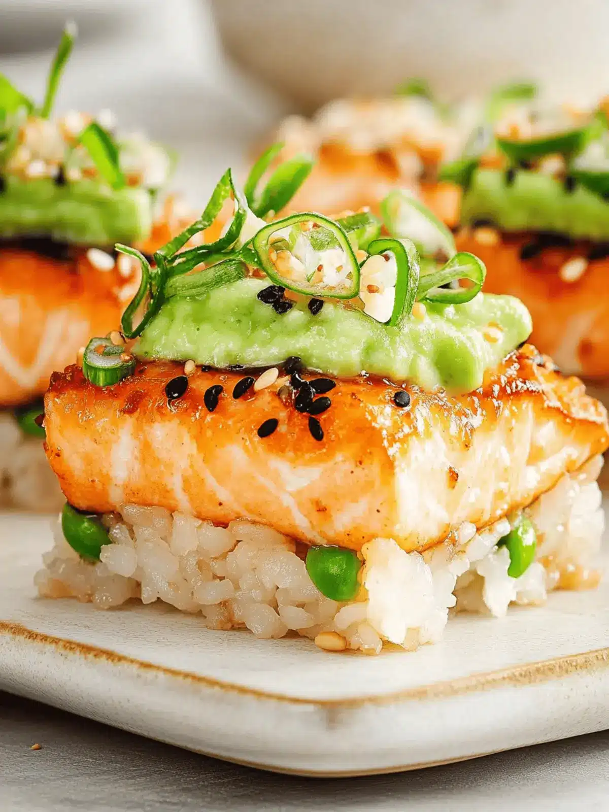 Crispy Rice Salmon Bites with Yuzu: A Gourmet Snack Delight 4 Crispy Rice Salmon