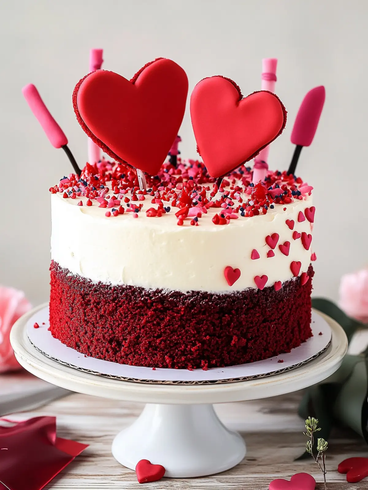 Red Velvet Valentine s Day Cake