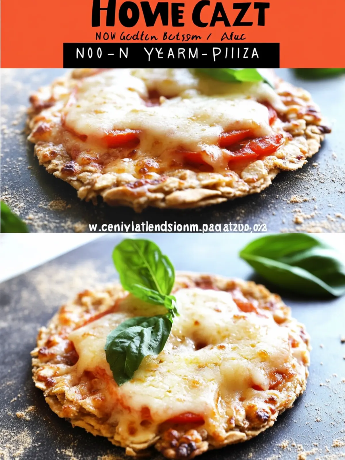 HOMEMADE, NO YEAST, THIN-CRUST OATMEAL MINI-PIZZA
