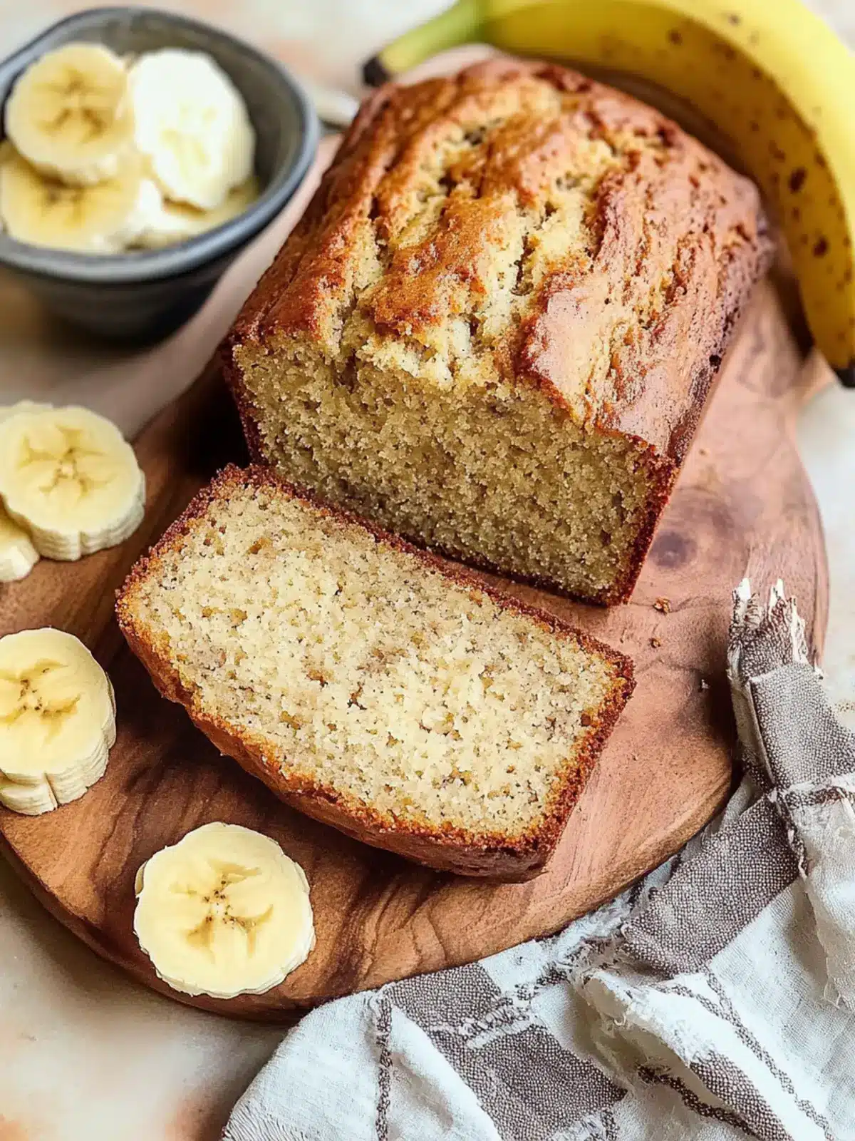 Super Moist Cottage Cheese Banana Bread