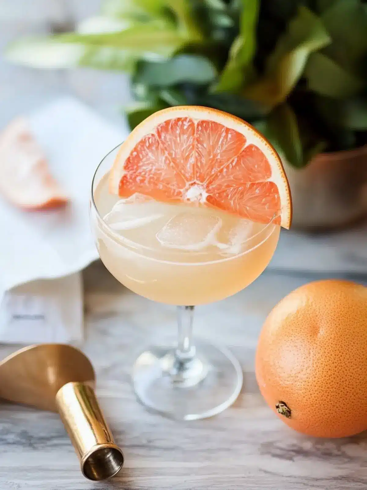 Gin Grapefruit Cocktail: The Sidelong Glance