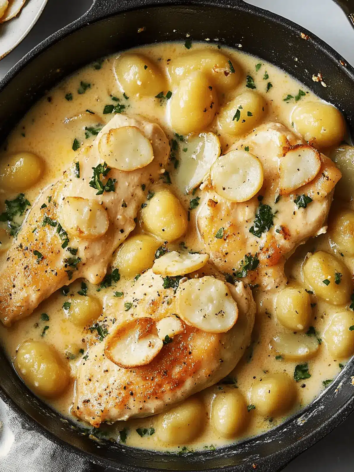 Creamy Chicken Piccata With Gnocchi