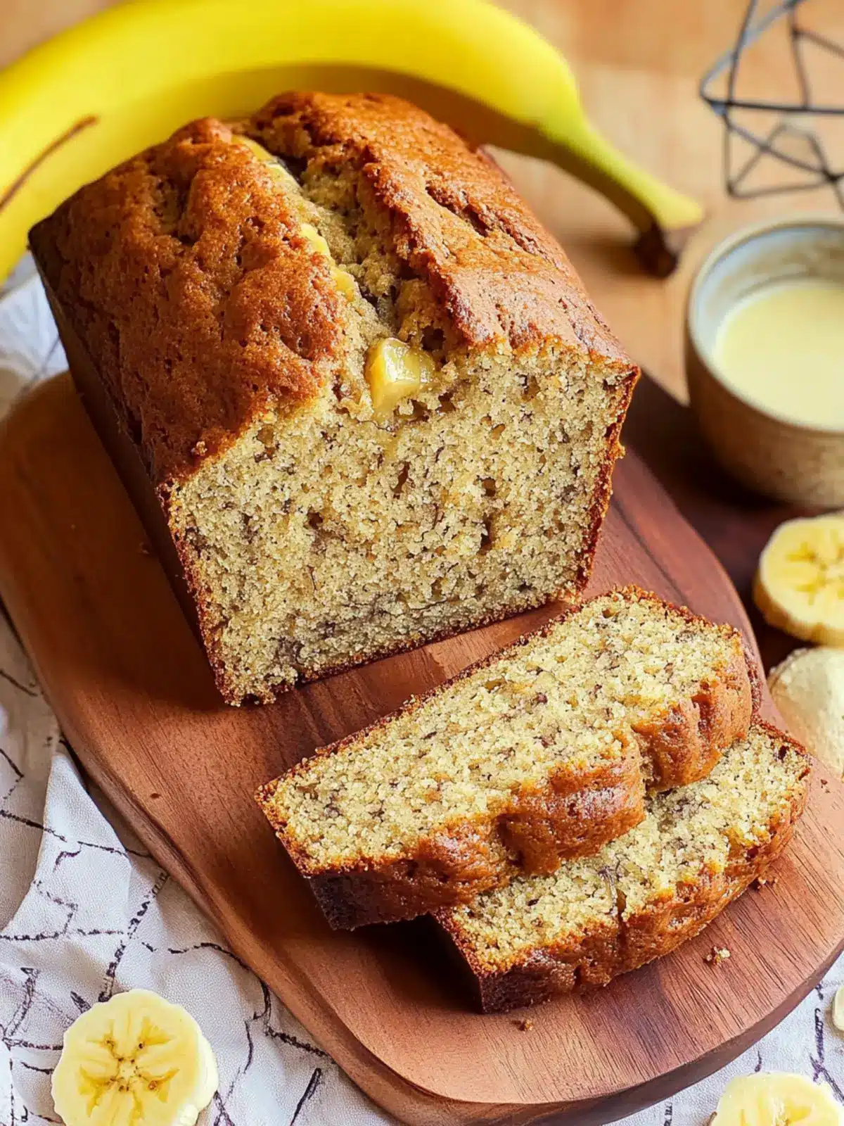 Super Moist Cottage Cheese Banana Bread