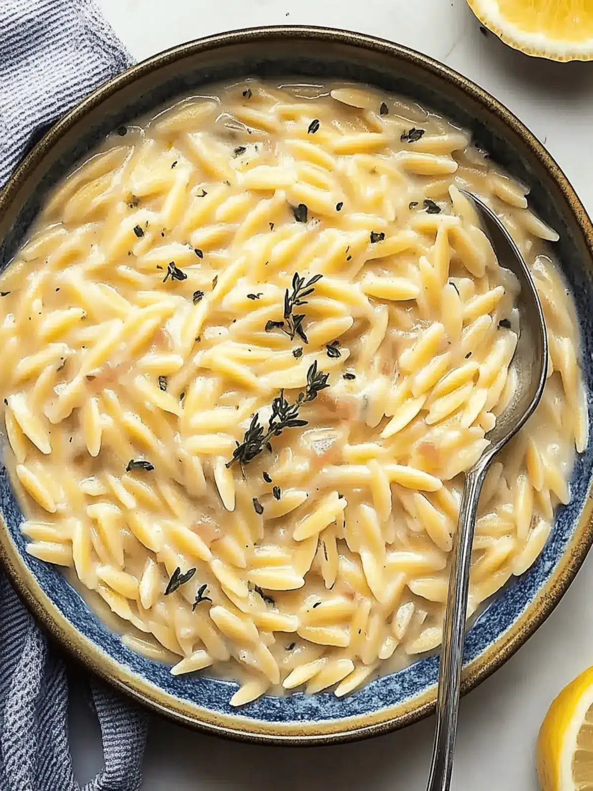 One Pot Lemon Orzo Pasta