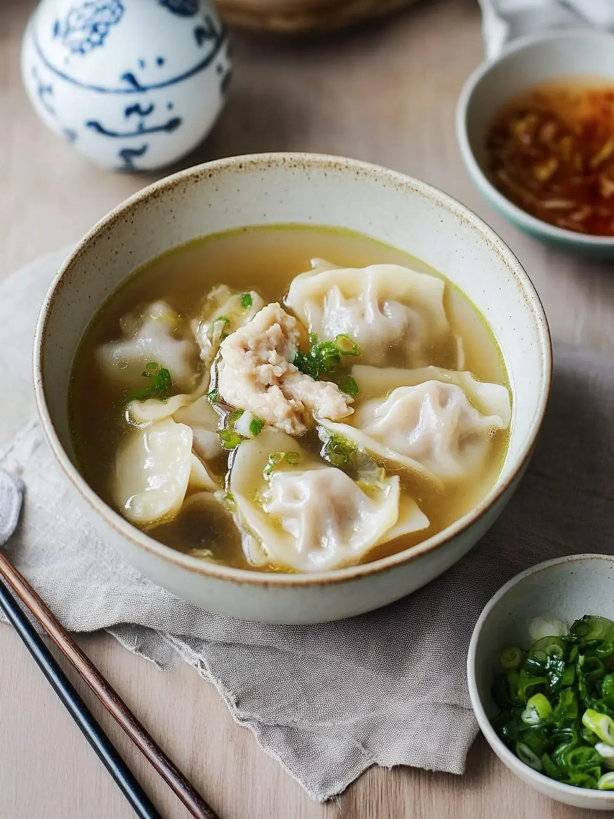 Mandu Guk (Korean Dumpling Soup)