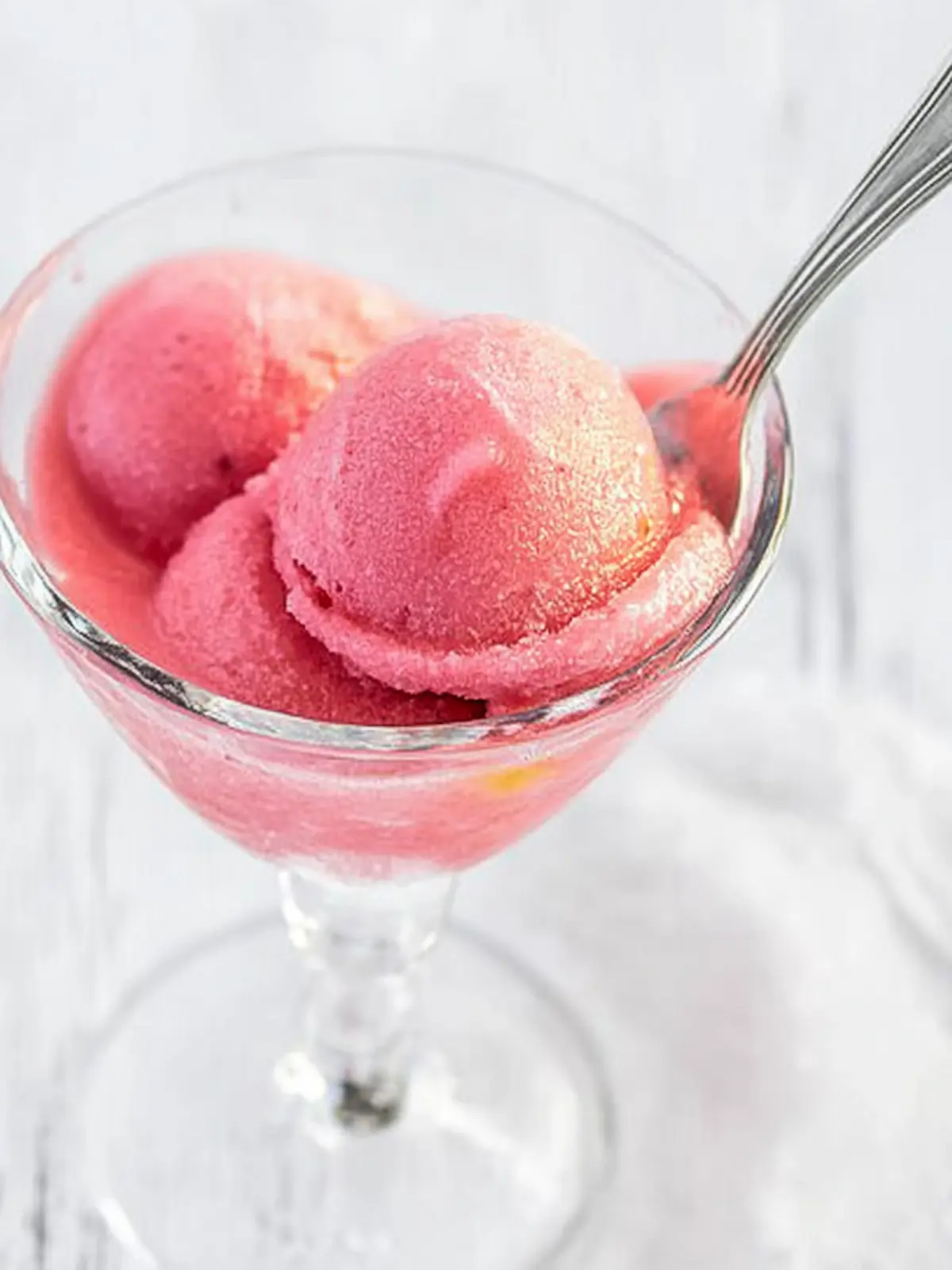 Raspberry Champagne Sorbet