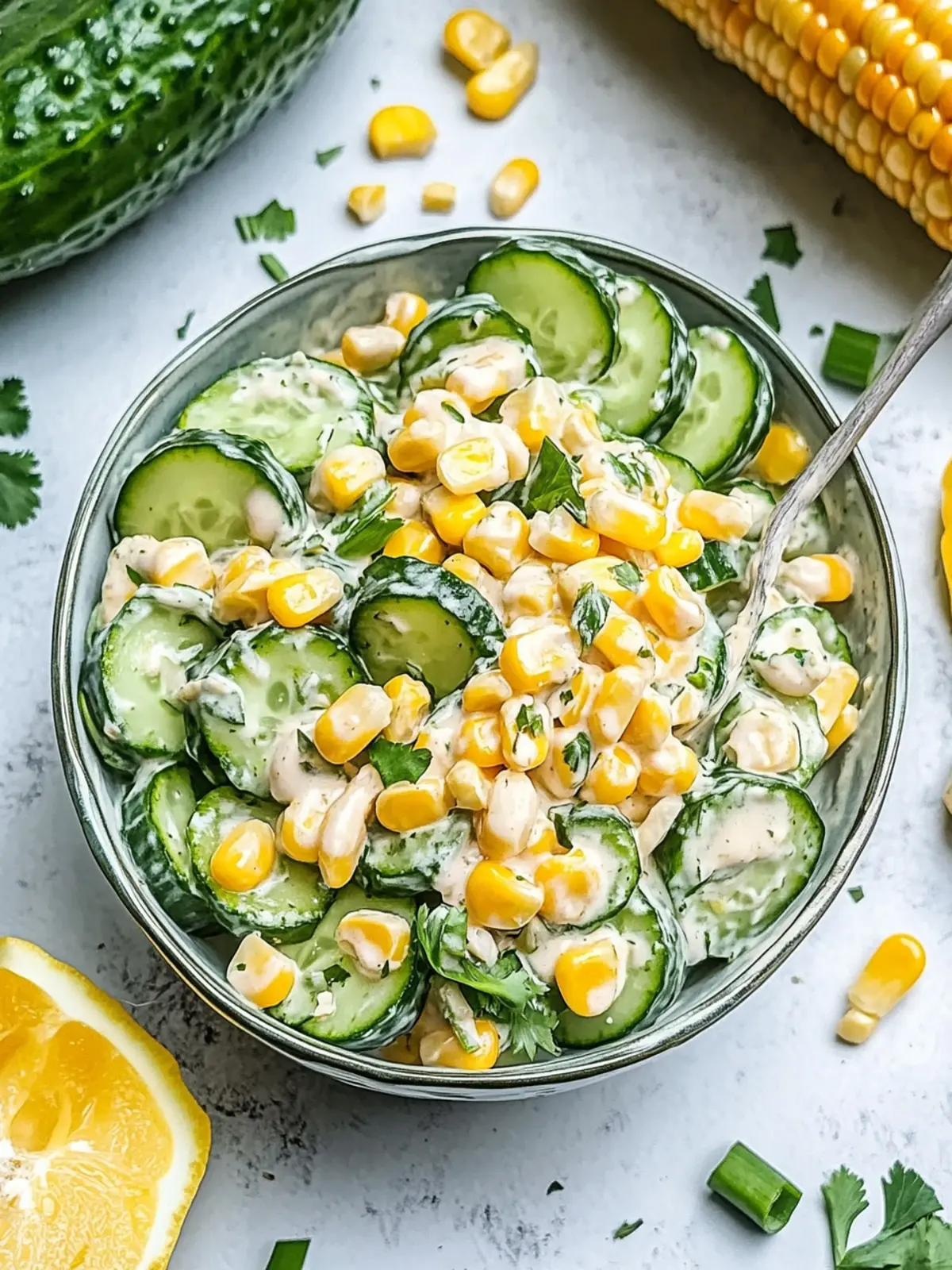 Street Corn Creamy Cucumber Salad for Quick Summer Bliss