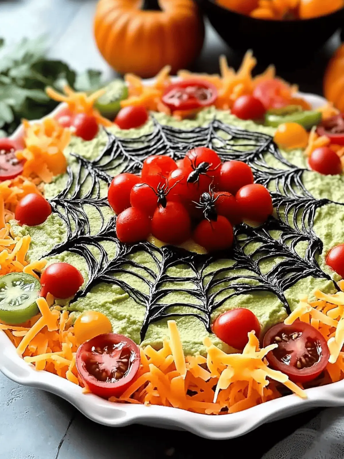 Spooky Spider Web Seven Layer Dip Perfect for Halloween Fun 4 Spooky Spider Web Seven Layer Dip