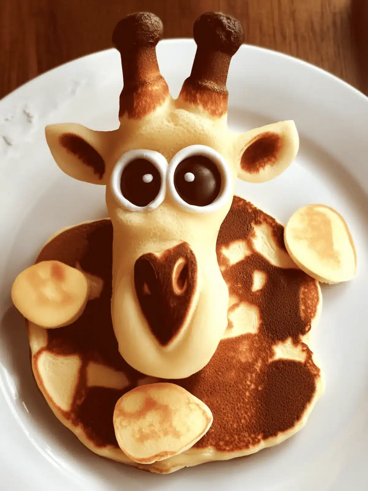 Giraffe Pancake Food Art: A Fun Breakfast Adventure for Kids 2 Pancake Giraffe Food Art