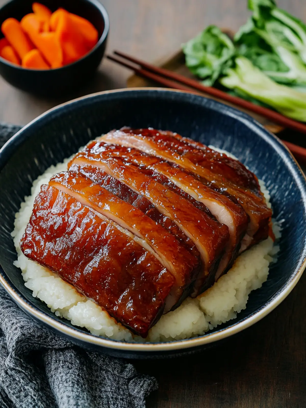 Tender Mei Cai Kou Rou Steamed Pork Belly with Vegetables 3 Mei Cai Kou Rou Steamed Pork Belly w/ Preserved Vegetables