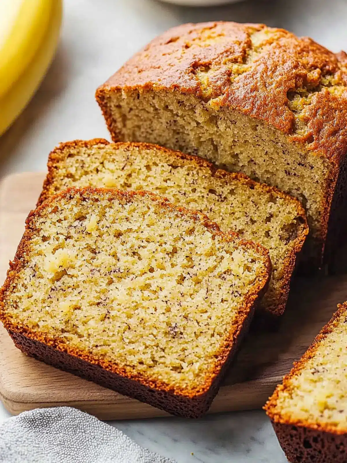 3-Ingredient Banana Bread