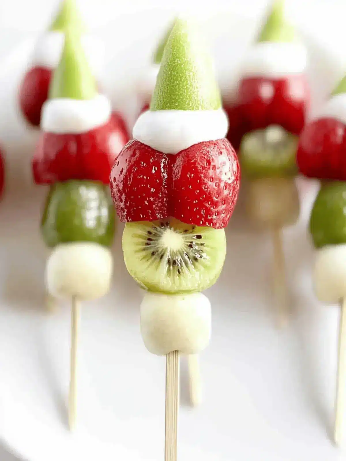 Grinch Fruit Kabobs: Fun, Healthy Snacks for Holiday Joy 2 Grinch Fruit Kabobs