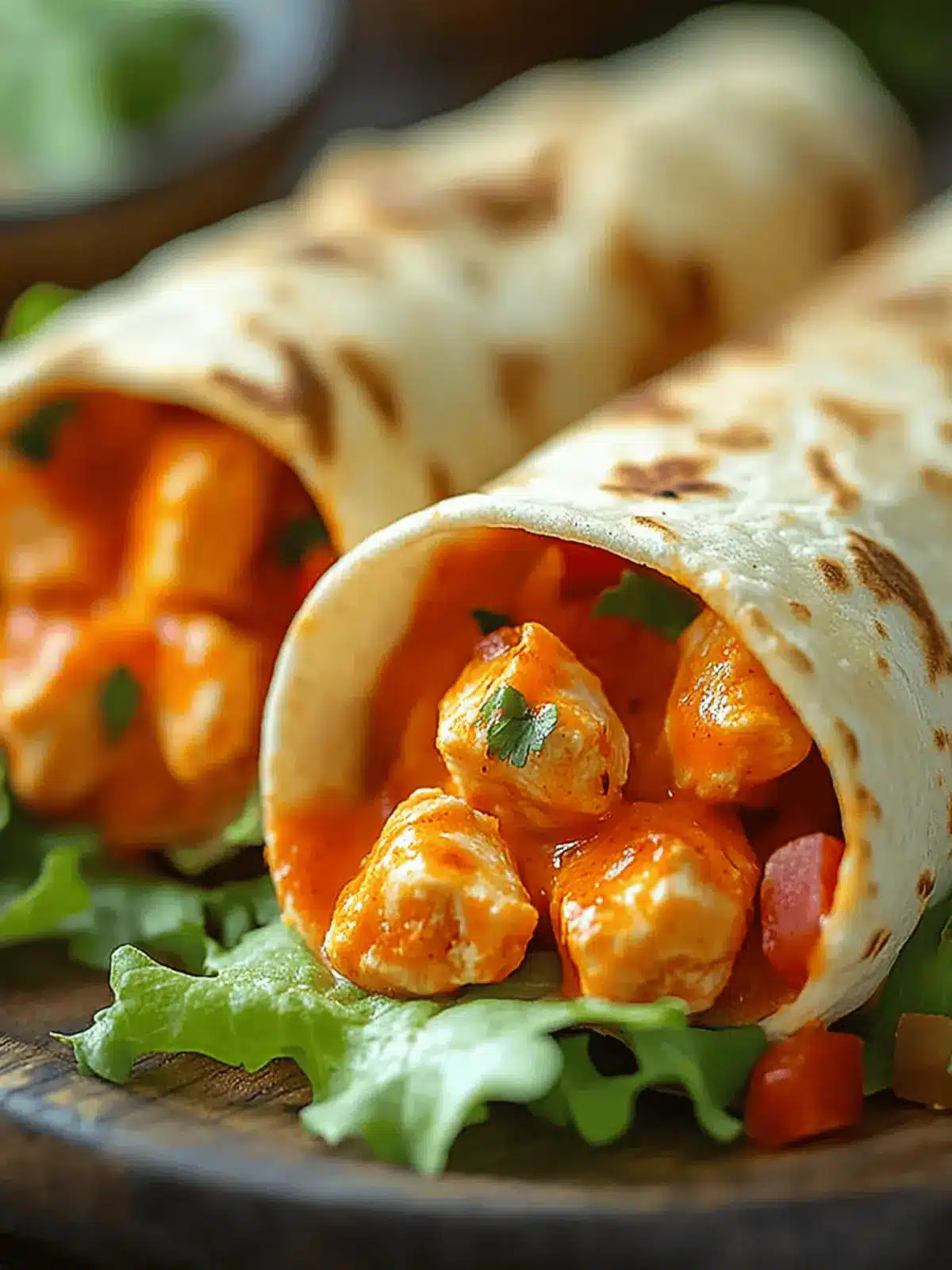 Spicy Buffalo Chicken Wraps for a Quick Flavor Explosion 2 Spicy Buffalo Chicken Wraps